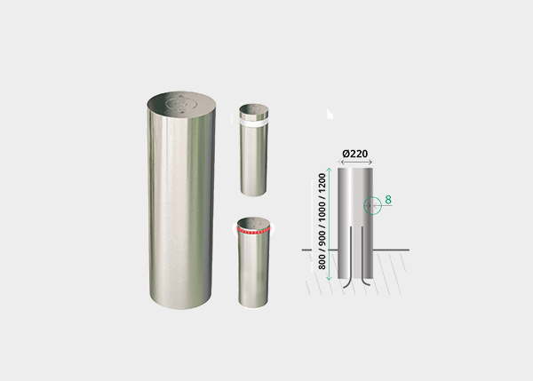 HE220 - Borne Fixe Encastrable Ø220